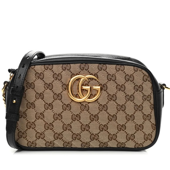 100% Authentic GUCCI Monogram GG Marmont Chain Bag - Picture 1 of 16